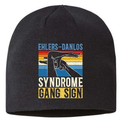 Ehlersdanlos Syndrome Gang Sign Eds And Hsd Awareness Month Sustainable Beanie