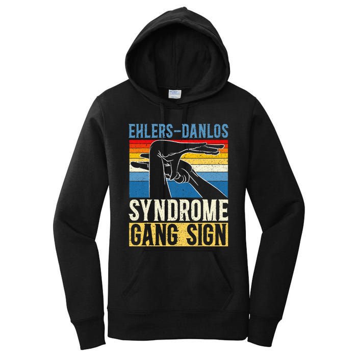 Ehlersdanlos Syndrome Gang Sign Eds And Hsd Awareness Month Women's Pullover Hoodie