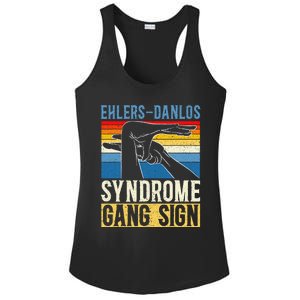 Ehlersdanlos Syndrome Gang Sign Eds And Hsd Awareness Month Ladies PosiCharge Competitor Racerback Tank