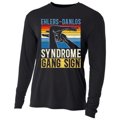 Ehlersdanlos Syndrome Gang Sign Eds And Hsd Awareness Month Cooling Performance Long Sleeve Crew