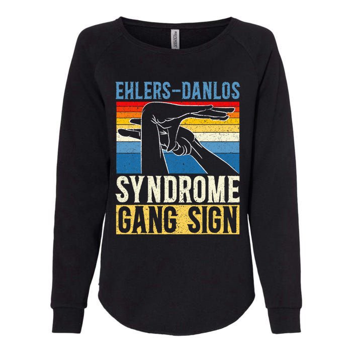 Ehlersdanlos Syndrome Gang Sign Eds And Hsd Awareness Month Womens California Wash Sweatshirt