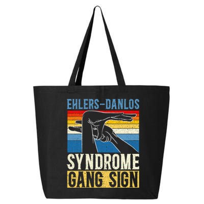 Ehlersdanlos Syndrome Gang Sign Eds And Hsd Awareness Month 25L Jumbo Tote