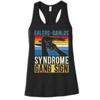 Ehlersdanlos Syndrome Gang Sign Eds And Hsd Awareness Month Women's Racerback Tank