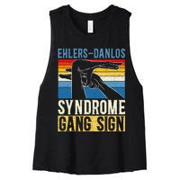 Ehlersdanlos Syndrome Gang Sign Eds And Hsd Awareness Month Women's Racerback Cropped Tank