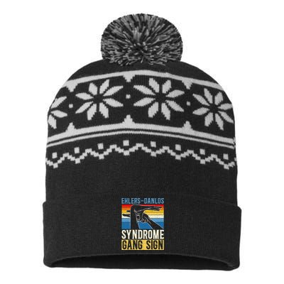 Ehlersdanlos Syndrome Gang Sign Eds And Hsd Awareness Month USA-Made Snowflake Beanie