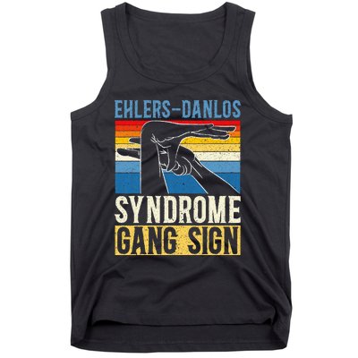 Ehlersdanlos Syndrome Gang Sign Eds And Hsd Awareness Month Tank Top