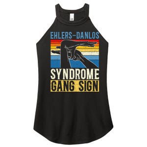 Ehlersdanlos Syndrome Gang Sign Eds And Hsd Awareness Month Women's Perfect Tri Rocker Tank