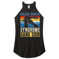 Ehlersdanlos Syndrome Gang Sign Eds And Hsd Awareness Month Women's Perfect Tri Rocker Tank