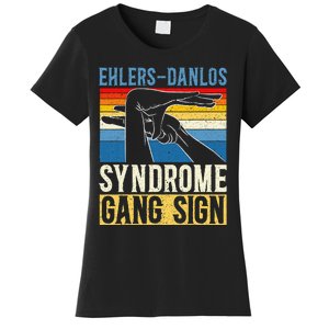 Ehlersdanlos Syndrome Gang Sign Eds And Hsd Awareness Month Women's T-Shirt