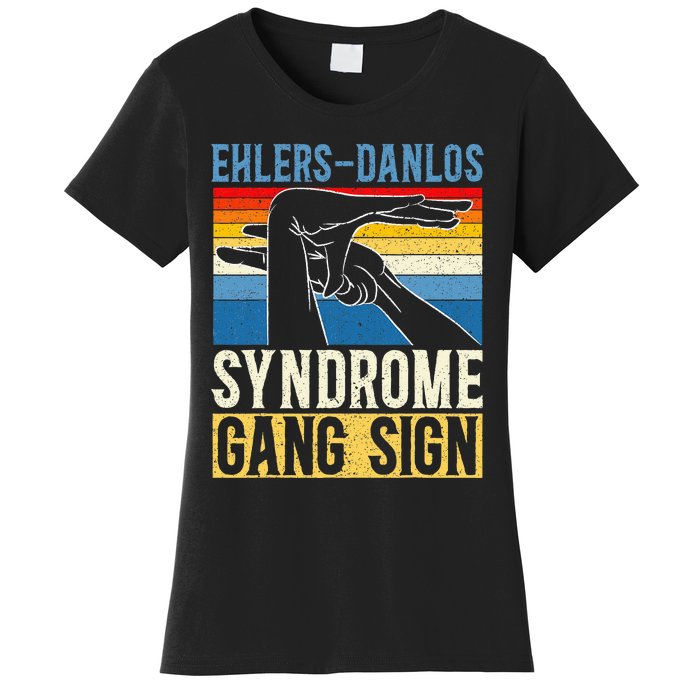 Ehlersdanlos Syndrome Gang Sign Eds And Hsd Awareness Month Women's T-Shirt