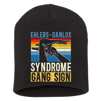 Ehlersdanlos Syndrome Gang Sign Eds And Hsd Awareness Month Short Acrylic Beanie