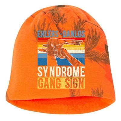 Ehlersdanlos Syndrome Gang Sign Eds And Hsd Awareness Month Kati - Camo Knit Beanie