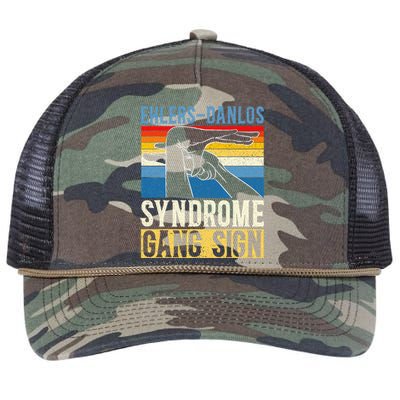 Ehlersdanlos Syndrome Gang Sign Eds And Hsd Awareness Month Retro Rope Trucker Hat Cap