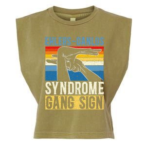 Ehlersdanlos Syndrome Gang Sign Eds And Hsd Awareness Month Garment-Dyed Women's Muscle Tee