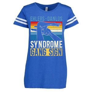 Ehlersdanlos Syndrome Gang Sign Eds And Hsd Awareness Month Enza Ladies Jersey Football T-Shirt