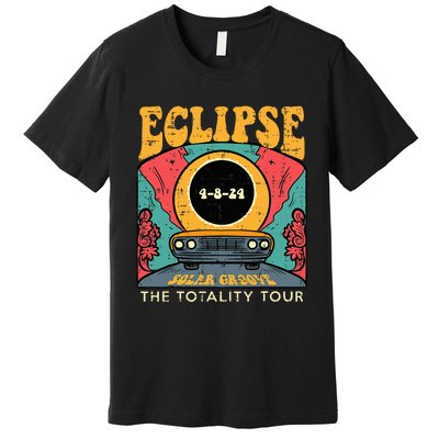 Eclipse Solar Groove Totality Retro 4.8.24 Premium T-Shirt