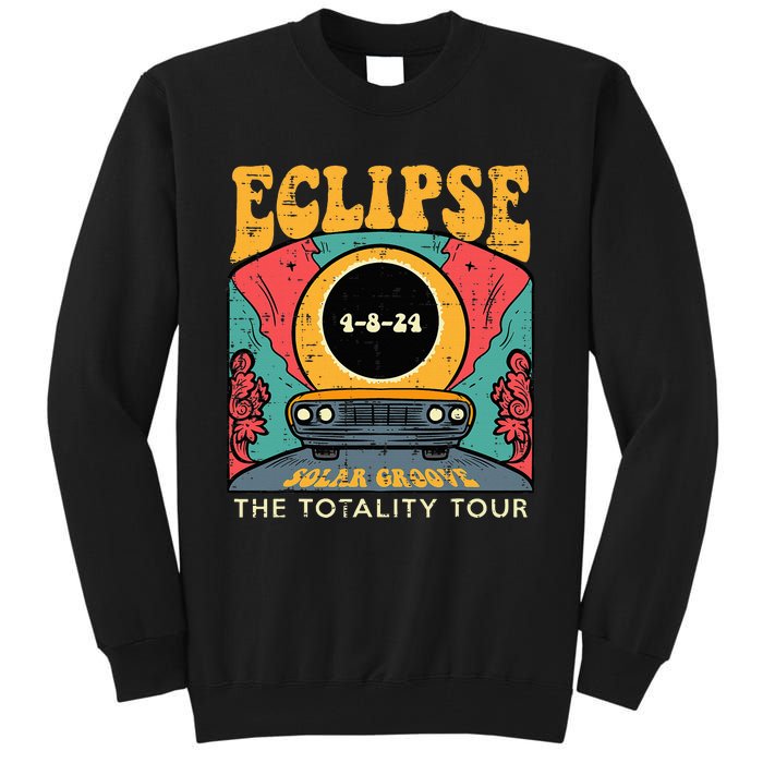 Eclipse Solar Groove Totality Retro 4.8.24 Tall Sweatshirt