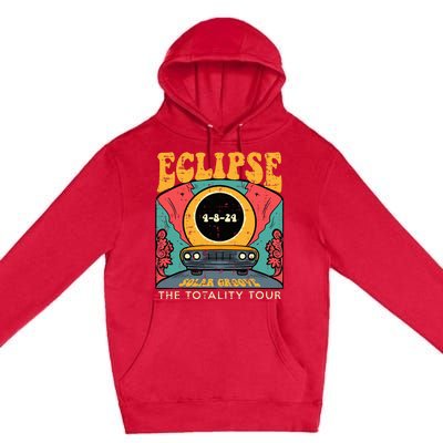 Eclipse Solar Groove Totality Retro 4.8.24 Premium Pullover Hoodie