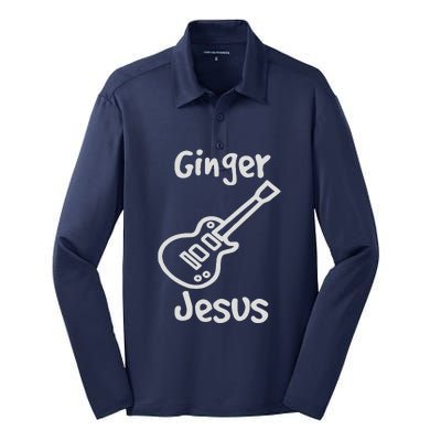 ED SHEERAN GINGER JESUS Silk Touch Performance Long Sleeve Polo