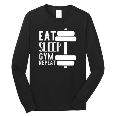 Eat Sleep Gym Repeat Long Sleeve Shirt