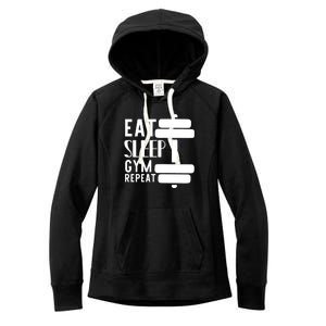 Eat Sleep Gym Repeat Women's Fleece Hoodie