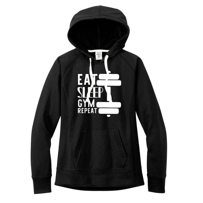 Eat Sleep Gym Repeat Women's Fleece Hoodie