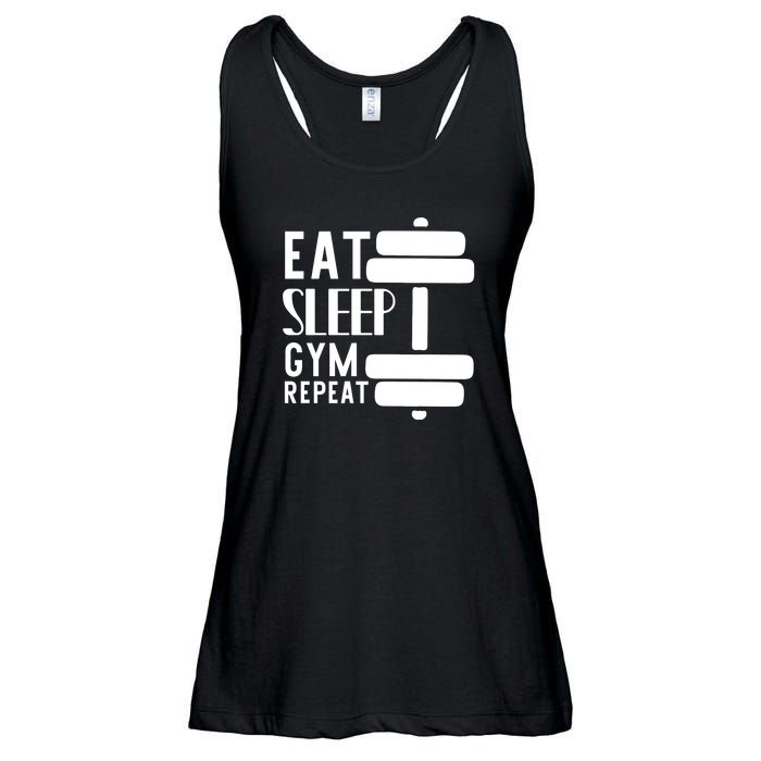 Eat Sleep Gym Repeat Ladies Essential Flowy Tank