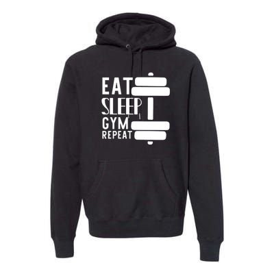 Eat Sleep Gym Repeat Premium Hoodie