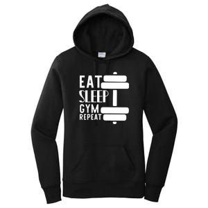 Eat Sleep Gym Repeat Women's Pullover Hoodie