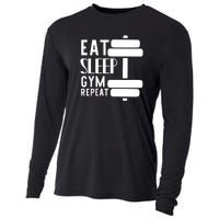 Eat Sleep Gym Repeat Cooling Performance Long Sleeve Crew