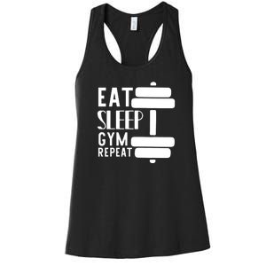 Eat Sleep Gym Repeat Women's Racerback Tank