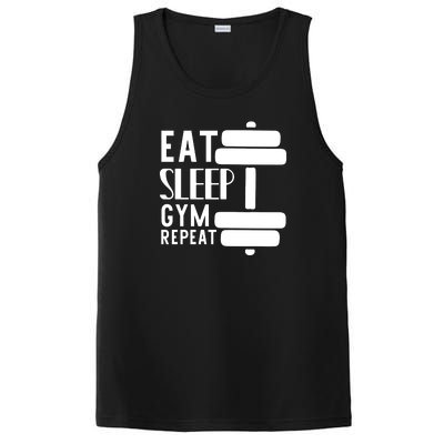 Eat Sleep Gym Repeat PosiCharge Competitor Tank