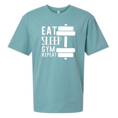 Eat Sleep Gym Repeat Sueded Cloud Jersey T-Shirt