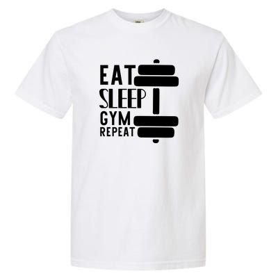 Eat Sleep Gym Repeat Garment-Dyed Heavyweight T-Shirt