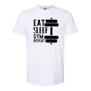 Eat Sleep Gym Repeat Softstyle CVC T-Shirt