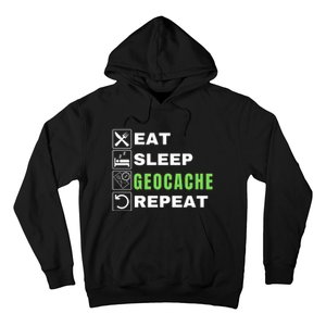 Eat Sleep Geocaching Repeat, Outdoorsman, Funny Geocache, Geocaching Hoodie