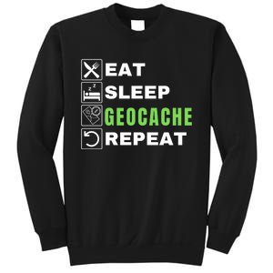 Eat Sleep Geocaching Repeat, Outdoorsman, Funny Geocache, Geocaching Sweatshirt