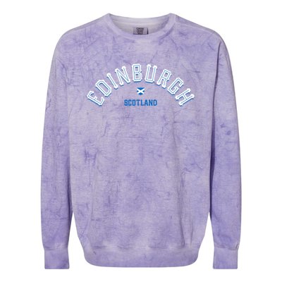 Edinburgh Scotland Gift Colorblast Crewneck Sweatshirt