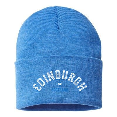 Edinburgh Scotland Gift Sustainable Knit Beanie