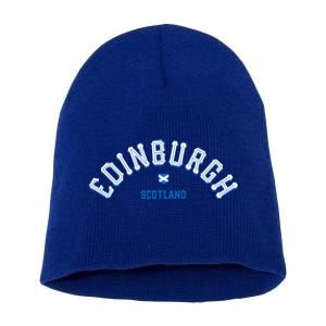 Edinburgh Scotland Gift Short Acrylic Beanie