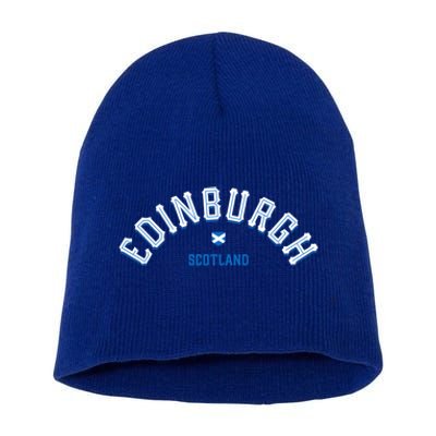 Edinburgh Scotland Gift Short Acrylic Beanie