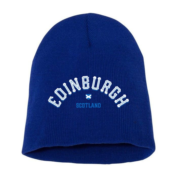 Edinburgh Scotland Gift Short Acrylic Beanie