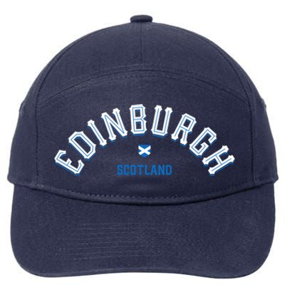 Edinburgh Scotland Gift 7-Panel Snapback Hat