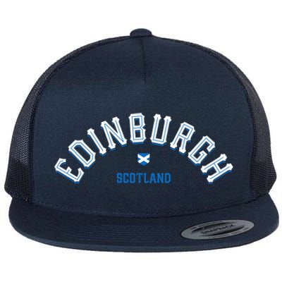 Edinburgh Scotland Gift Flat Bill Trucker Hat