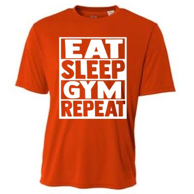 Eat Sleep Gym Repeat Fitness Fitness Motivation Weight Meaningful Gift Cooling Performance Crew T-Shirt