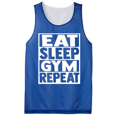 Eat Sleep Gym Repeat Fitness Fitness Motivation Weight Meaningful Gift Mesh Reversible Basketball Jersey Tank