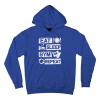 Eat Sleep Gym Repeat Funny Sports Bodybuilding Clothing: Gift Hoodie