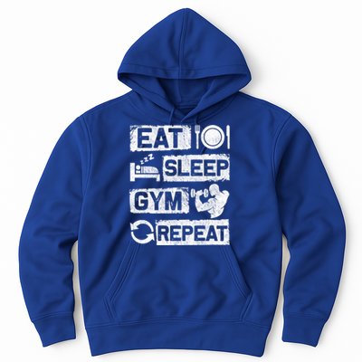 Eat Sleep Gym Repeat Funny Sports Bodybuilding Clothing: Gift Hoodie