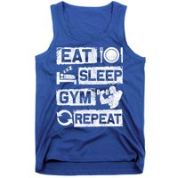 Eat Sleep Gym Repeat Funny Sports Bodybuilding Clothing: Gift Tank Top