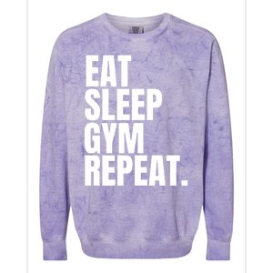 Eat Sleep Gym Repeat Gym Goer Sports Player Tee Cute Gift Colorblast Crewneck Sweatshirt